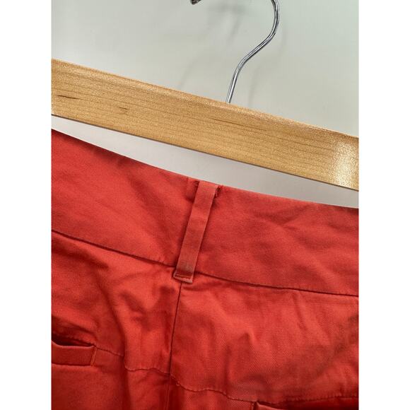 Ann Taylor Pants Women 2 Orange Devin Fit Hidden Fly Cotton Spandex Blend - Picture 6 of 9